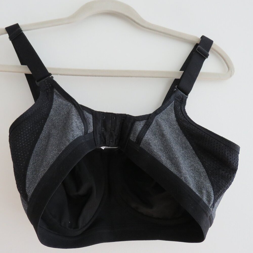 WACOAL Brandi Sport Underwire Bra in Gray Heather Support Athleisure - Size 34D - Picture 8 of 13